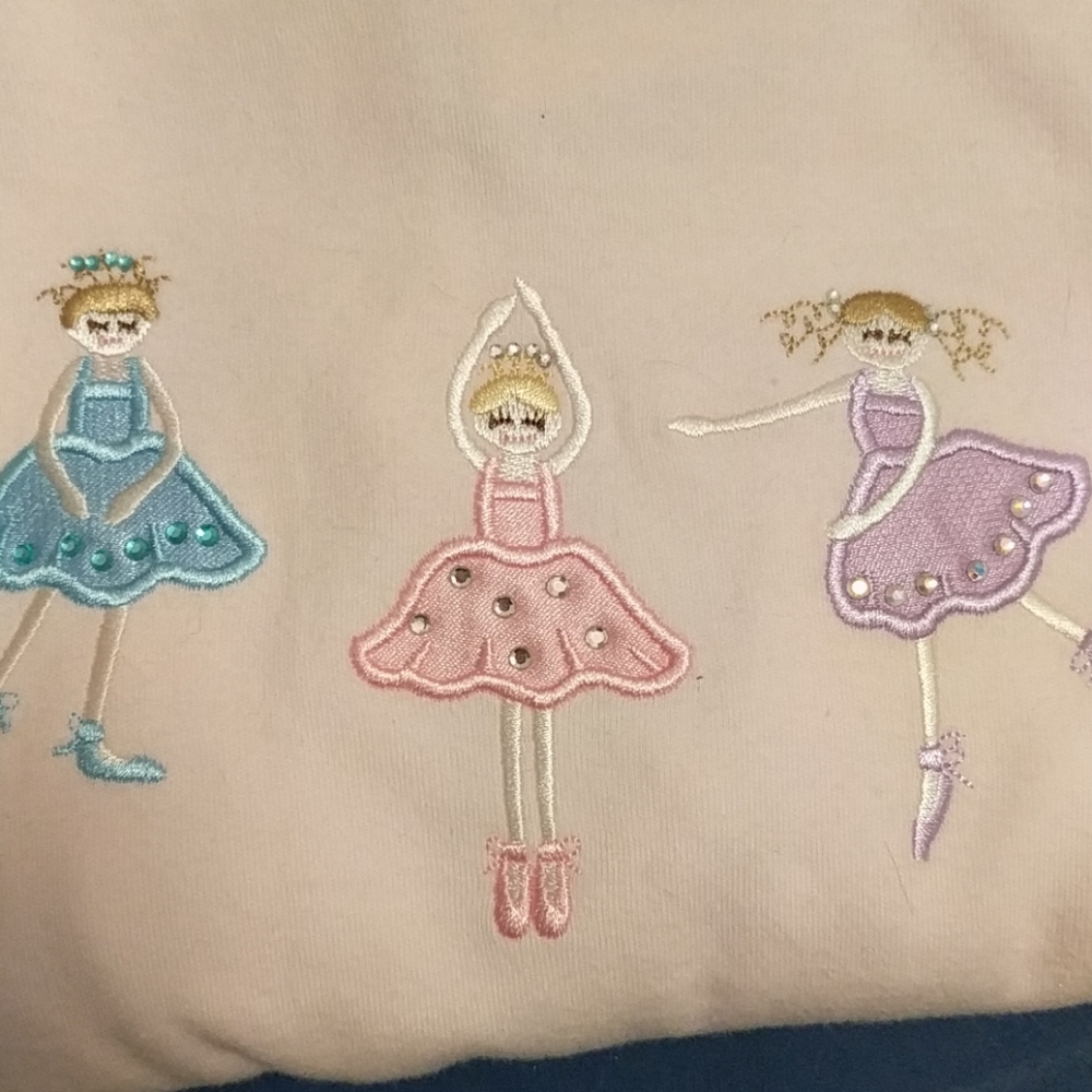 Ballerinas girl's turtleneck in light pink